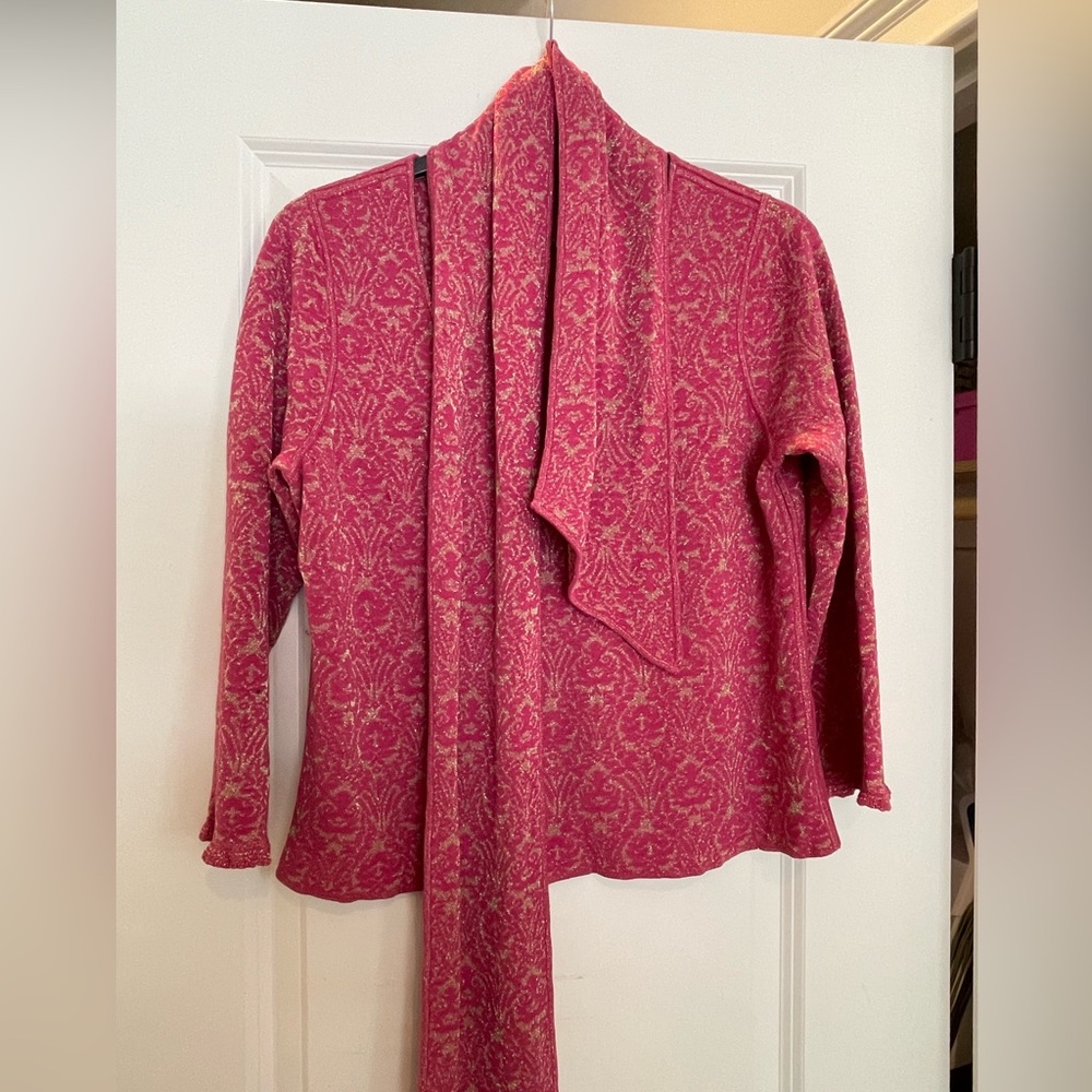 Sigrid Olsen Pink Long Sleeve Top